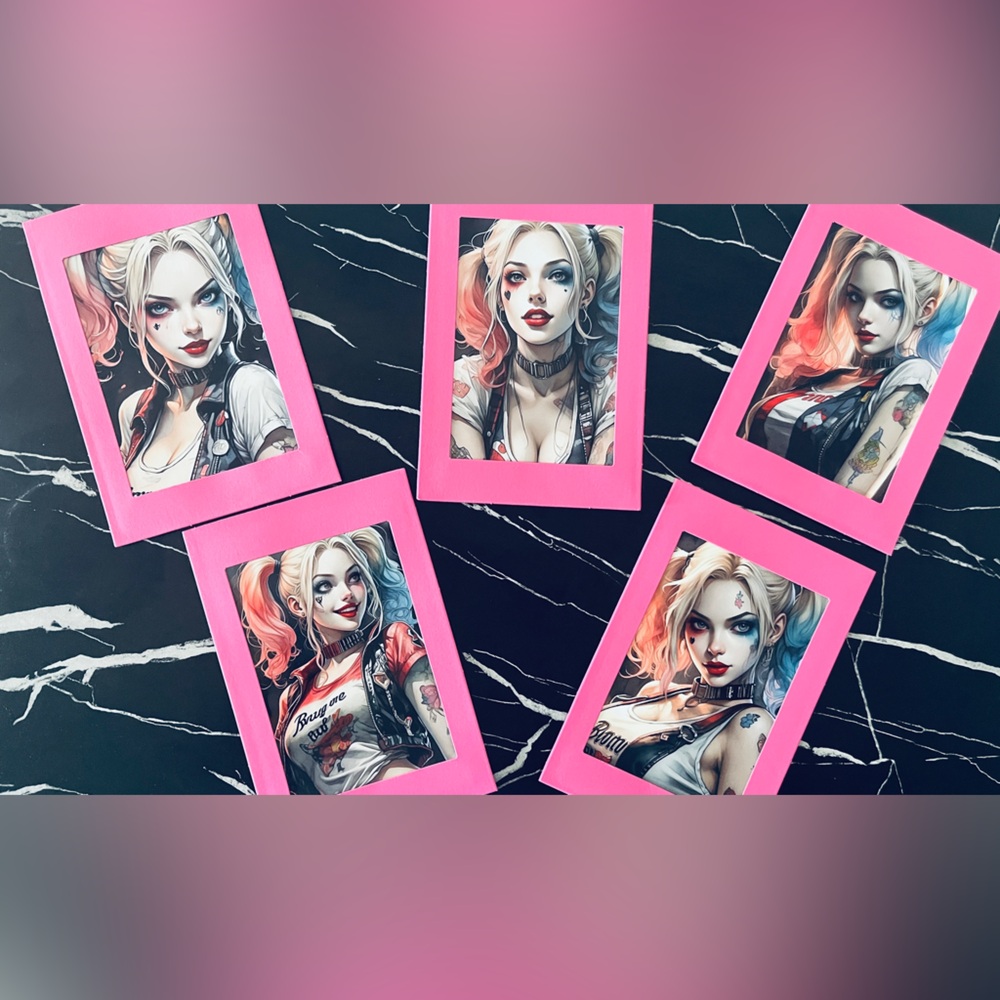 Vibrant Pink Art Print Collection Harley Quinn